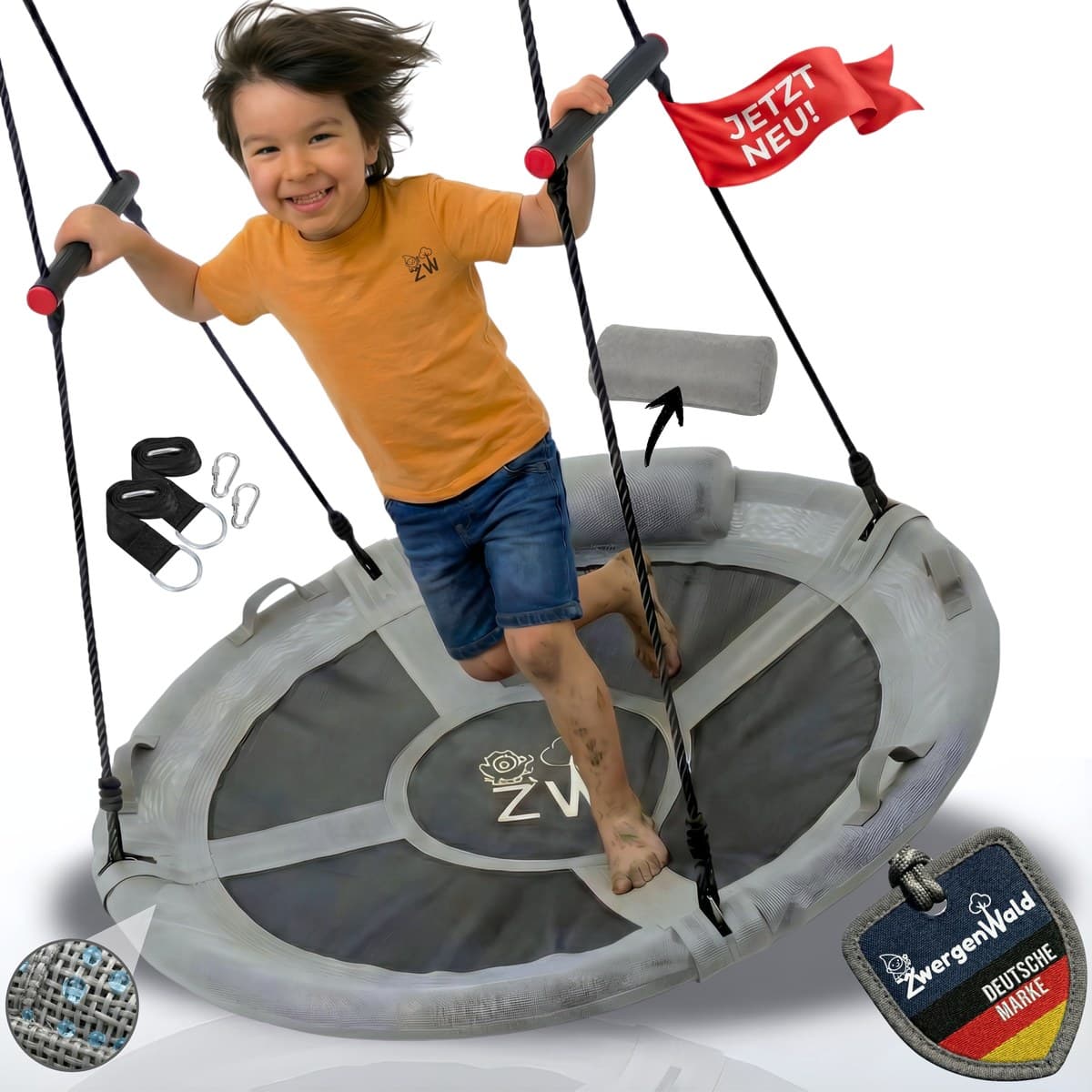 Nestschaukel Grau