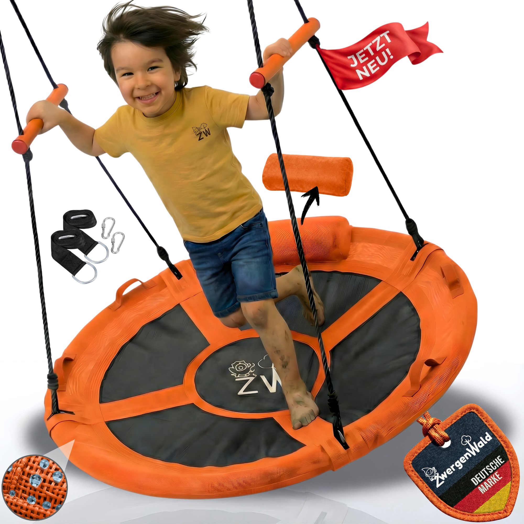 Zwergenwald Nestschaukel Orange